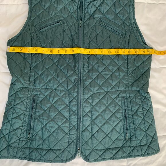 Jeanne Pierre Green Quilted Vest - Picture 9 of 10